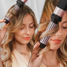 Bamba CermicCare 14in1 AirGlam Black 14-in-1-Multifunktions-Haarstyler mit Coanda-Technologie zum Formen, Locken, Stylen, Trocknen und Beseitigen von Frizz. Sie verfügt über 3 Geschwindigkeiten, 3 Temperaturen und eine intelligente Wärmeregelung. Digitaler Motor mit 1400 W Leistung und 110.000 U/min. Köpfe mit Keramik- und Keratinbeschichtung.