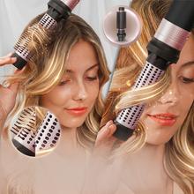 CeramicCare 14in1 AirGlisse Black Spazzola modellante multifunzione 14 in 1 con tecnologia Coanda che modella, arriccia, acconcia, asciuga ed elimina il crespo. Con 3 velocità, 3 temperature e controllo intelligente del calore. Motore digitale da 1400 W di potenza e 110.000 giri/min. Accessori con rivestimento in ceramica e cheratina.