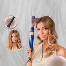 CeramicCare 14in1 AirGlisse Black Spazzola modellante multifunzione 14 in 1 con tecnologia Coanda che modella, arriccia, acconcia, asciuga ed elimina il crespo. Con 3 velocità, 3 temperature e controllo intelligente del calore. Motore digitale da 1400 W di potenza e 110.000 giri/min. Accessori con rivestimento in ceramica e cheratina.