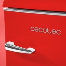 Bolero CoolMarket TT Origin 95 Red E Mini frigorífico retro rojo de 89 cm de alto y 49 cm de ancho con capacidad de 95L, clase energética E, Icebox y tirador cromado.