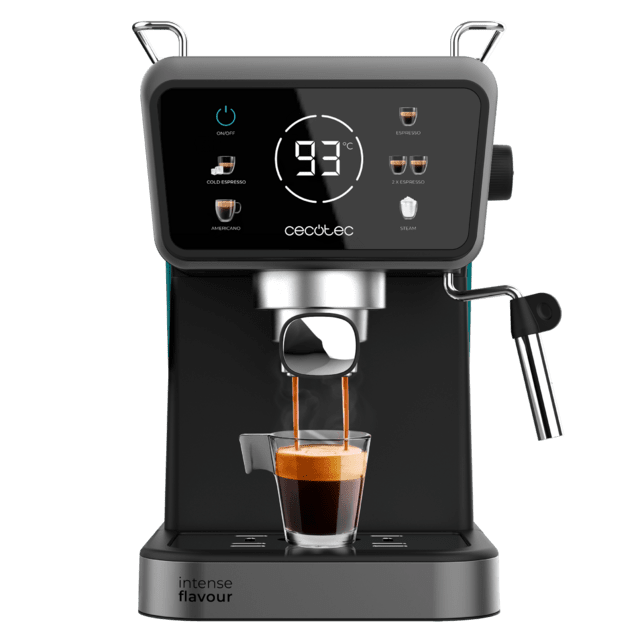 Power Espresso Touch ColdBrew Macchina per espresso e cappuccino, caffè freddo, con 20 bar e montalatte regolabile.