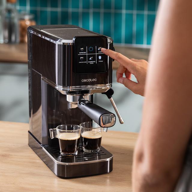 Cafelizzia ColdBrew Machine à café expresso et cappuccino, café à froid, avec 20 bar et buse vapeur réglable.