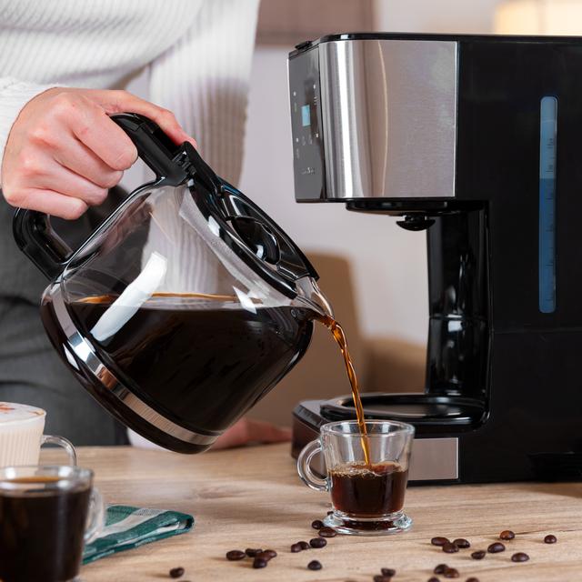 Coffee 66 Drop & Touch Macchina da caffè americano con capacità fino a 12 tazze in acciaio inox.