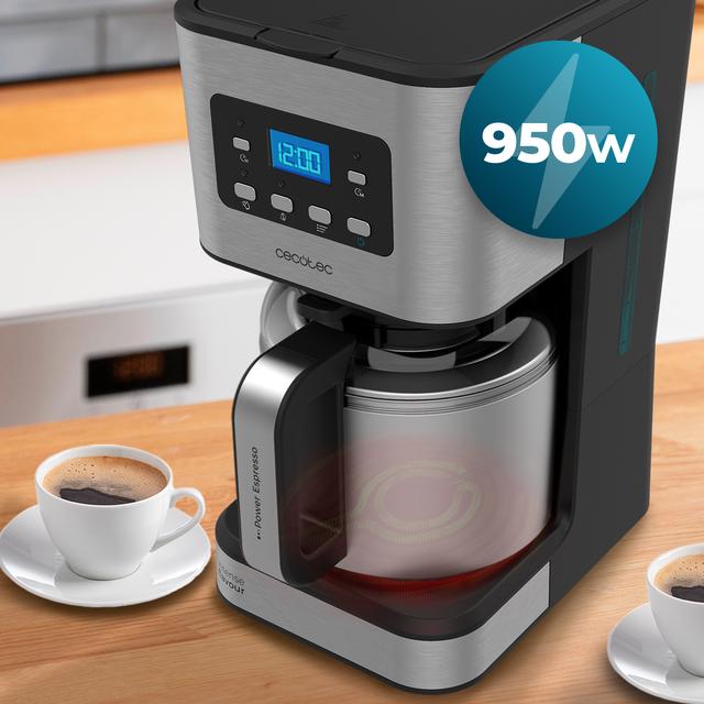 Coffee 66 Drop & Thermo Máquina de café de gotejamento em aço inoxidável com capacidade para até 12 chávenas.