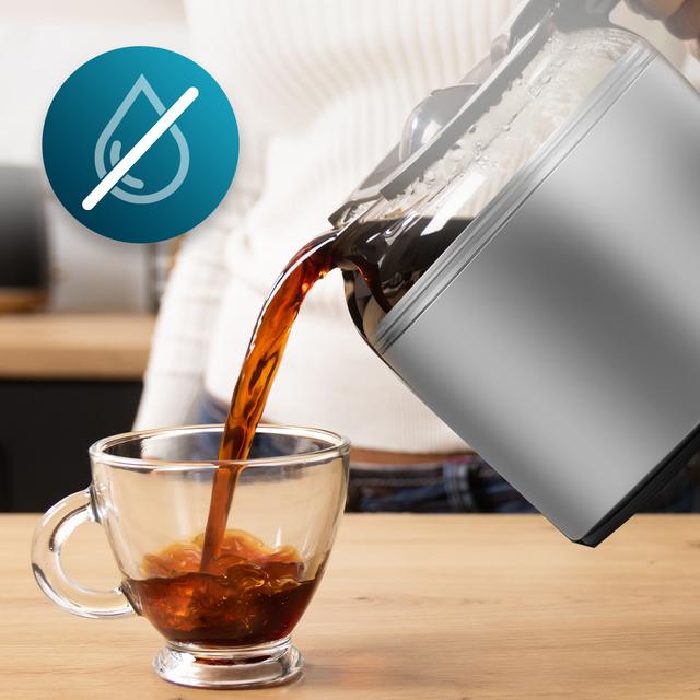 Coffee 66 Drop & Thermo Macchina da caffè americano con capacità fino a 12 tazze in acciaio inox.