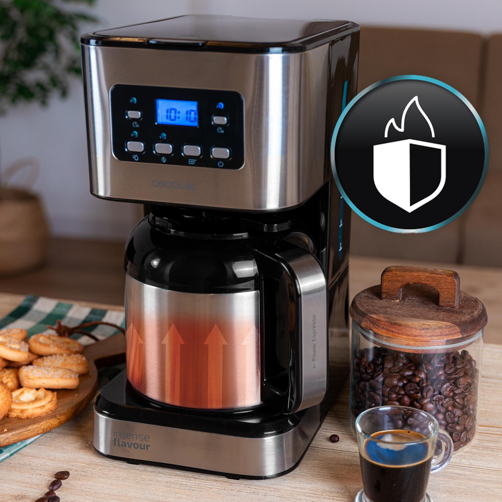 Cecotec Coffee 66 Grind & Drop Cafetière à Goutte avec Moulin