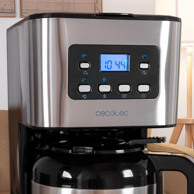 Coffee 66 Drop & Thermo Time Cafetière goutte à goutte en acier inoxydable idéale pour remplir jusqu’à 10 tasses.