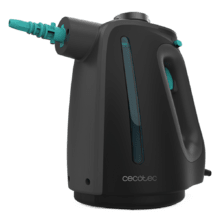 Hydrosteam 1300 Rapid Max Nettoyeur vapeur à main avec chauffage rapide et puissance de 1350 W. Nettoyez et désinfectez pour une finition parfaite. Réservoir de 550 ml, 3 bars de pression et 32 g/min de débit de vapeur. Dispositif de verrouillage de la vapeur continue. Kit avec 16 accessoires.