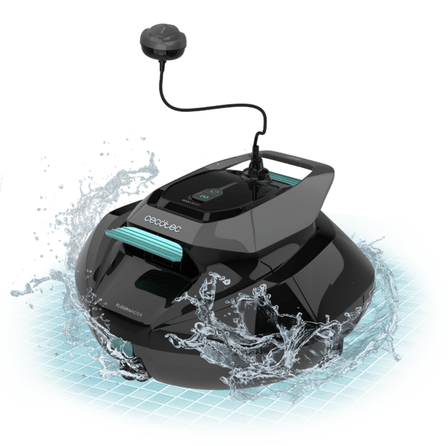 Conga Pooldroid 1000 FloorMaster Robot pulitore per piscine senza fili. Adatto per superfici fino a 80 m2 e 10º di inclinazione.  Galleggiante per tenere il robot sempre sotto controllo. Filtro ad alta efficienza. Accessori inclusi.