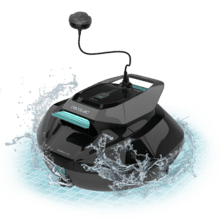 Conga Pooldroid 1000 FloorMaster Robot limpiafondos inalámbrico para piscinas. Apto para superficies de hasta 80 m2 y 10º de inclinación. 100 minutos de autonomía. Boya para tener siempre al alcance tu robot. Filtro de alta eficiencia. Accesorios incluidos.