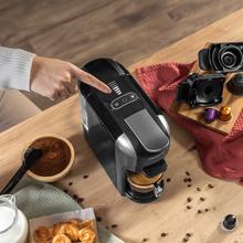 FreeStyle Compact Cafetera expresso para café molido y cápsulas. Multicápsula muy compacta 3 en 1. Apta para café molido, Dolce Gusto y Nespresso.