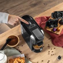 FreeStyle Compact Sehr kompakte 3-in-1-Espressomaschine. Geeignet für gemahlenen Kaffee, Dolce Gusto und Nespresso.