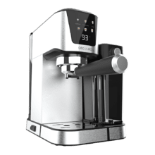 Power Espresso 20 Cream Cafetera semiautomática con función de pantalla táctil en color para encendido/apagado, espresso, cappuccino y latte.