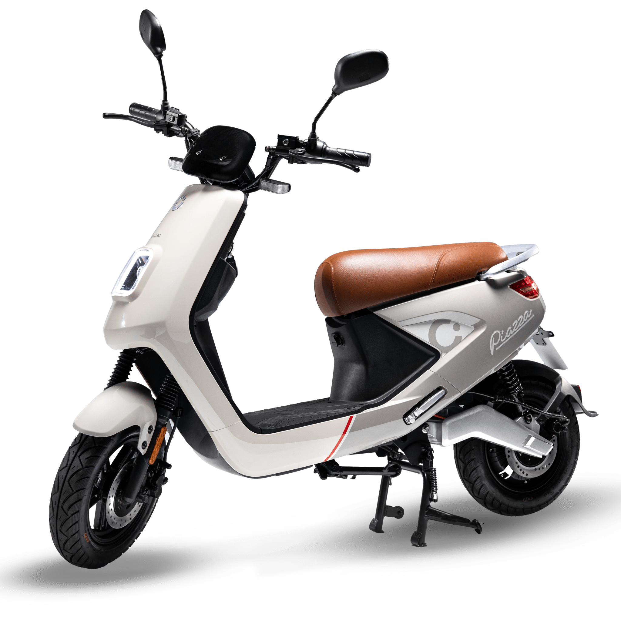 Cecotec Piazza (Beige) Con una potencia máxima de 1440W, y con opción de una o dos baterías (55-110 Km de autonomía).Disponible en dos colores, combina estilo y ligereza.L1eB (Equivalente a 49cc)