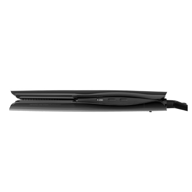 Lisse iSteamy Dampf- und Infrarot-Haarglätter, Perfektes Glätten ohne Schäden, Tiefenhydration und glänzendes Finish, Lockt und glättet, Regulierbare Temperatur, Premium-Design + Deluxe-Etui