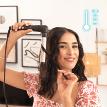 SurfCare MultiWaves Modelador de cabelo multicabeças com 5 cabeças para diferentes caracóis, com uma curvatura de 90º para garantir uma utilização mais confortável e com luva térmica, estojo e 2 clipes.