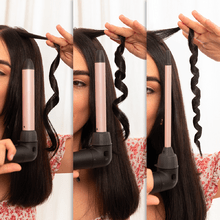 SurfCare MultiWaves Modelador de cabelo multicabeças com 5 cabeças para diferentes caracóis, com uma curvatura de 90º para garantir uma utilização mais confortável e com luva térmica, estojo e 2 clipes.