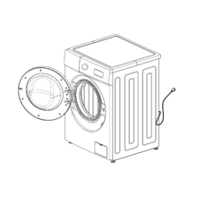 Lavadora de 6 kg de capacidad y 1000 rpm, 12 programas, Clase A, Motor Inverter Plus, Steam Max, Drum Clean, Delay Start y Child Lock.