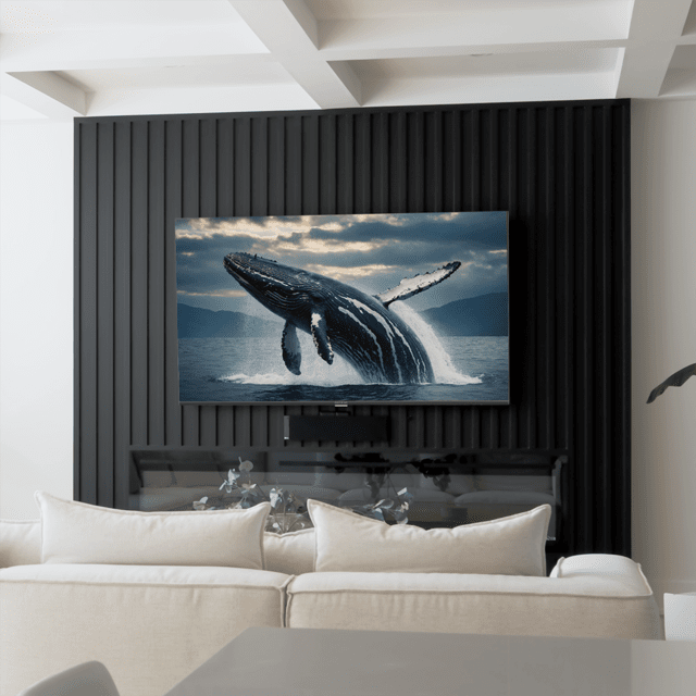 V4 series VQU40043 TV QLED de 43" avec définition 4K UHD, système d'exploitation Google TV, Dolby Vision&Atmos, Wide Color Gammut, VRR, HDMI 2.1, USB 3.0, HDR10, 16 Gb ROM, Google Voice Assistant et Chromecast.