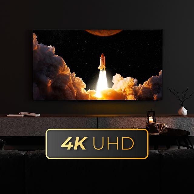 V4 series VQU40043 43“ QLED TV mit 4K UHD Auflösung, Google TV Betriebssystem, Dolby Vision&Atmos, Wide Colour Gammut, VRR, HDMI 2.1, USB 3.0, HDR10, 16 Gb ROM, Google Voice Assitant und Chromecast.