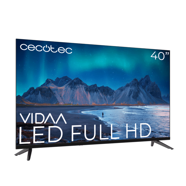 A5 series ALF50040 Televisión LED 40” con resolución Full HD con sistema Dolby, Smart TV VIDAA, WiFi Integrado, Salida de auriculares, 3 HDMI y 2 USB, Altavoces 16W