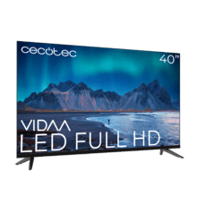 A5 series ALF50040 Televisión LED 40” con resolución Full HD con sistema Dolby, Smart TV VIDAA, WiFi Integrado, Salida de auriculares, 3 HDMI y 2 USB, Altavoces 16W