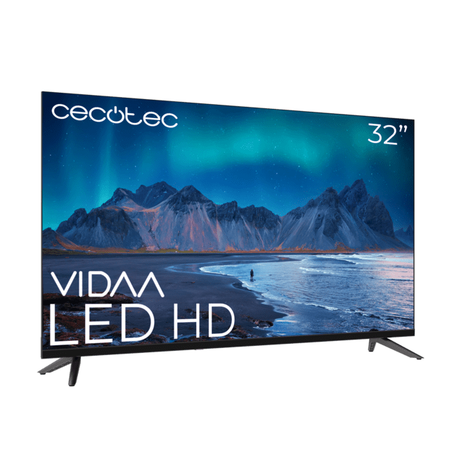 A5 series ALH50032 Televisión LED 32” con resolución HD con sistema Dolby, Smart TV VIDAA, WiFi Integrado, Salida de auriculares, 3 HDMI y 2 USB, Altavoces 16W