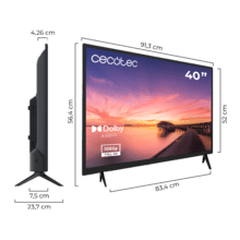 0 series 0040 TV LED de 40 pouces avec définition HD, système Dolby et connexions HDMI et USB.