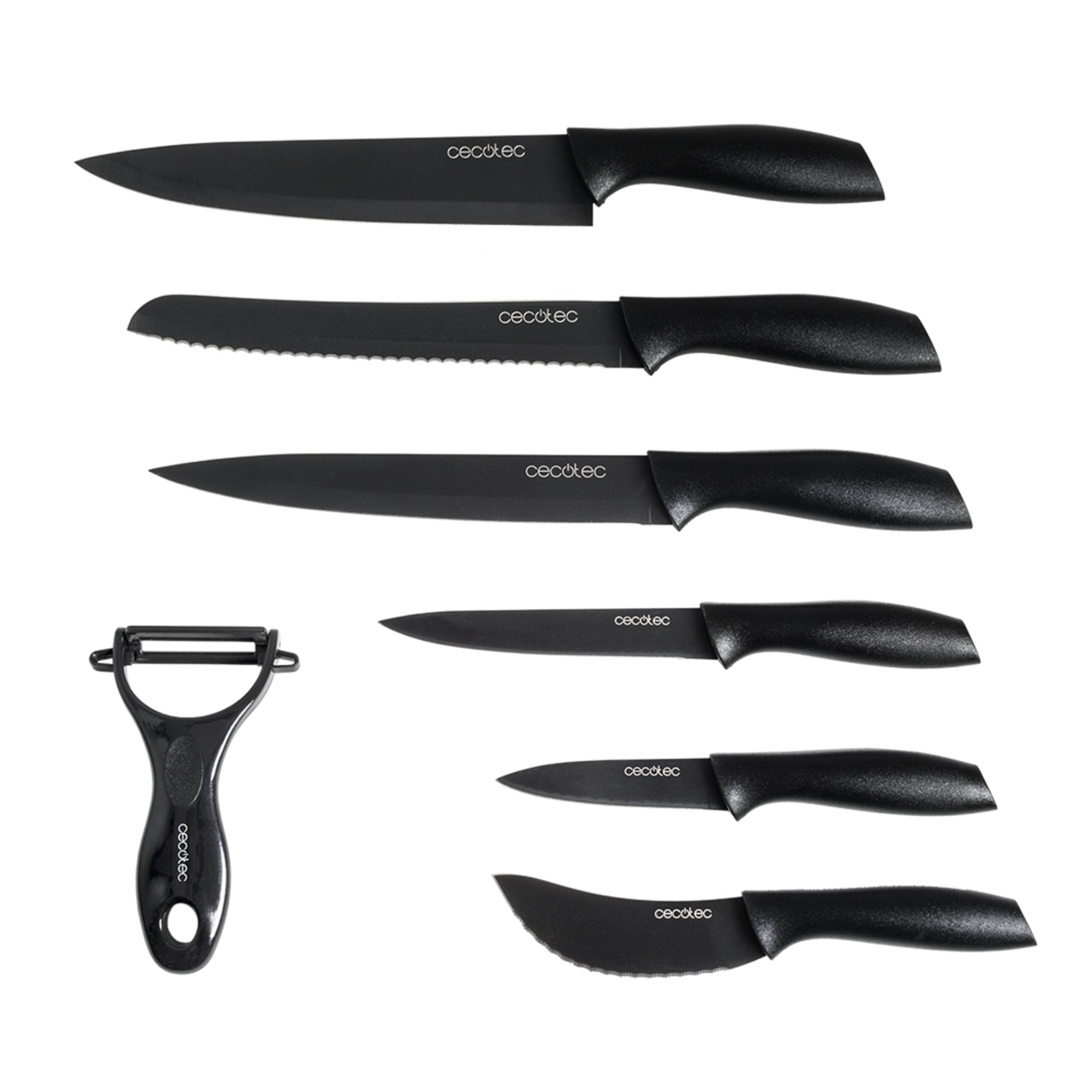Professionelles keramischbeschichtete 7-Messer-Set Titanium Messerset