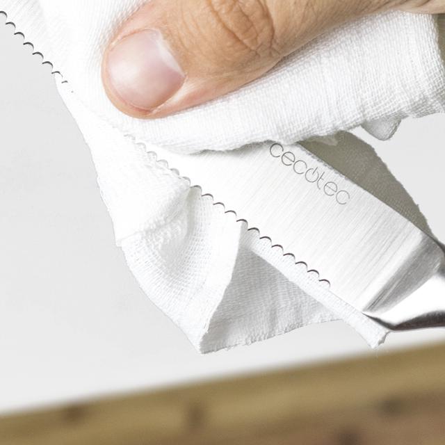 Limpieza de la hoja del cuchillo Cecotec profesional de carne