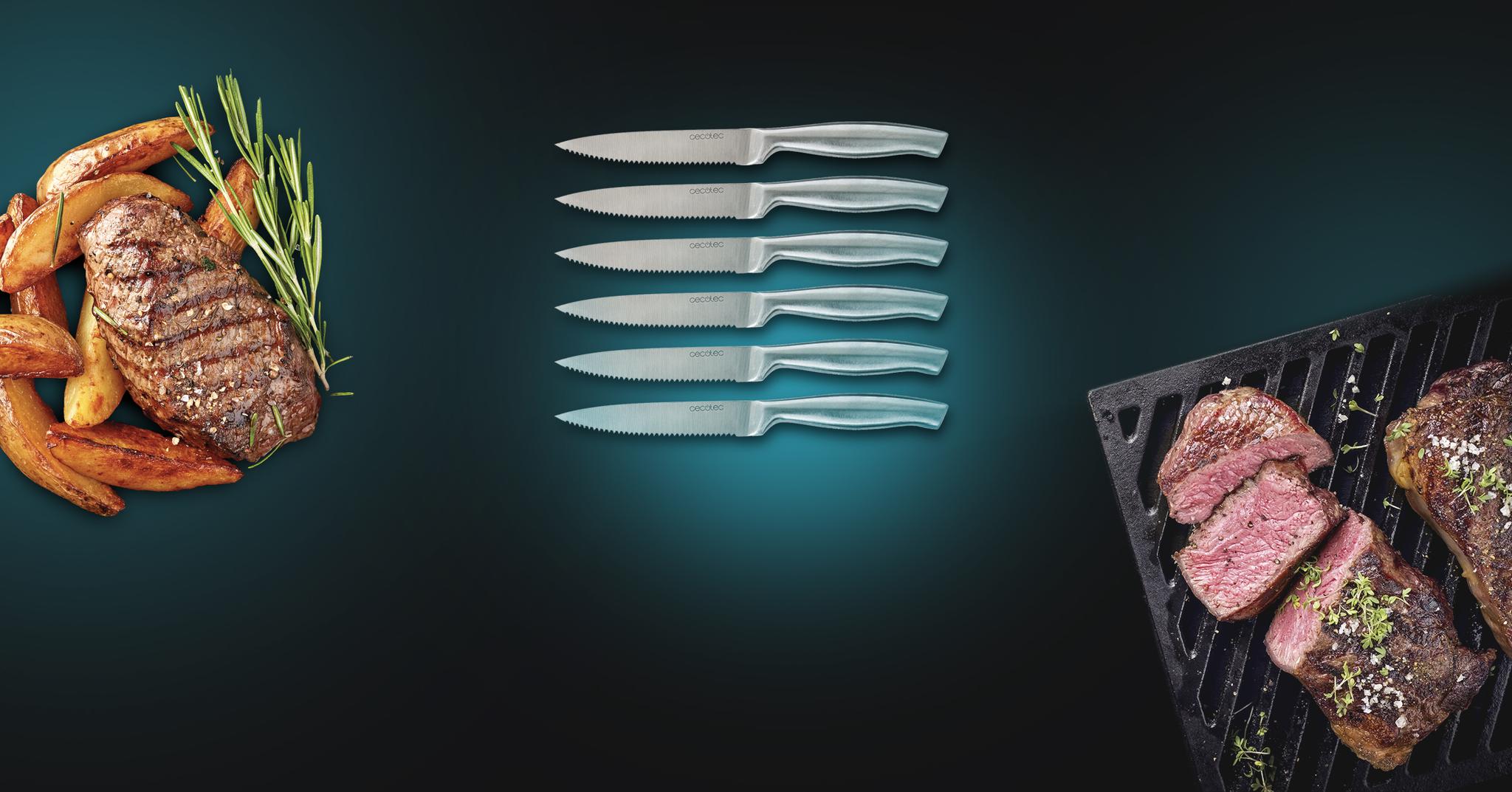 Produktvorgestelltes Bild Professionelle Messer-Set für Fleisch