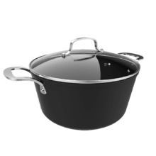 Polka Fantasy 28 Pot Silver Olla de 28 cm de diámetro y capacidad de 7,1 L. Asas remachadas de acero inoxidable. Revestimiento antiadherente y Apta para todo tipo de cocinas