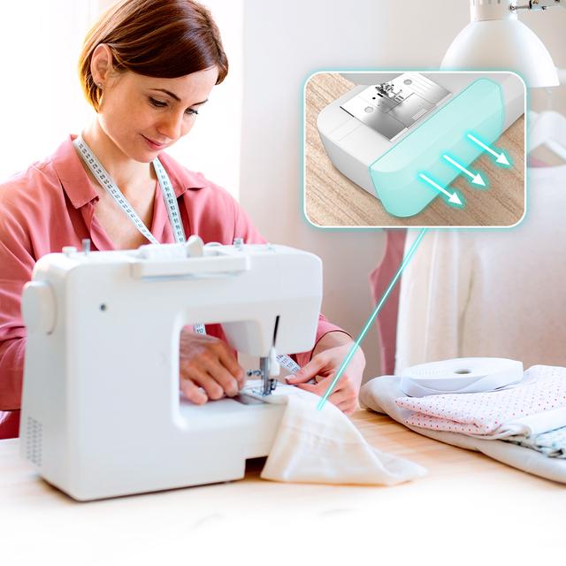 BelleCouture 6600 Máquina de coser con 66 puntadas para un nivel intermedio y kit de accesorios