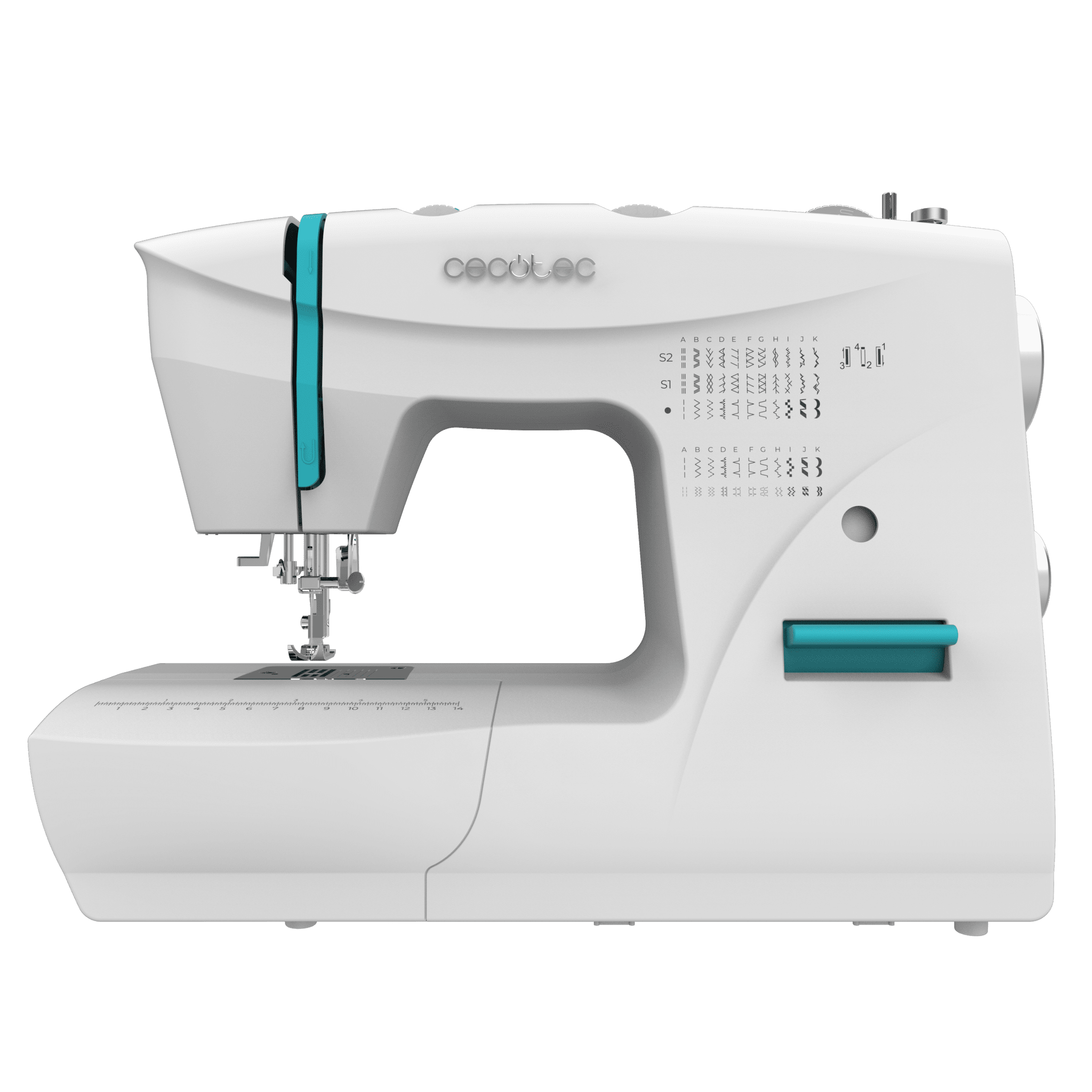 BelleCouture 6600 Machine à coudre avec 66 points pour les utilisateurs de niveau intermédiaire et kit d'accessoires.