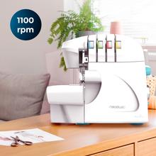 BelleCouture OverLock Overlocker mit 1100 Umdrehungen pro Minute, einstellbarem Nähfußdruck und Zubehörsatz.