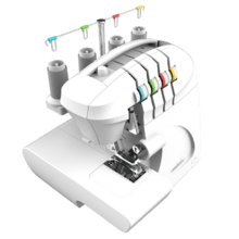 BelleCouture OverLock Remalladora de 1100 rpm de velocidad, con presión de prensatelas ajustable y kit de accesorios