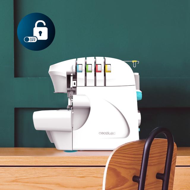 BelleCouture OverLock Remalladora de 1100 rpm de velocidad, con presión de prensatelas ajustable y kit de accesorios