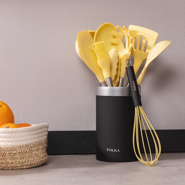 Set Cecotec Polka Experience Vulcano amarillo con holder negro