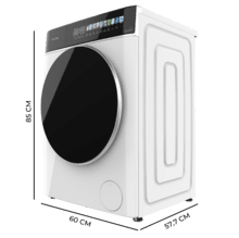 Bolero DressCode 10900 Inverter FullColor A Lavadora de carga frontal blanca de 10 kg de capacidad y 1400 rpm, Pantalla FullColor 10,3", 11 programas, Motor Inverter Plus, SteamMax, Clase A, Sanitize, OnSmart, Fuzzy Logic, Smooth Wash, Goma Antibacteriana y barra indicadora de proceso