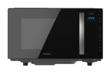Micro-ondes sans plateau GrandHeat 2300 Flatbed Touch Black. 23 litres de capacité, 8 fonctions préconfigurées, 800 W de puissance, minuterie jusqu'à 95 min