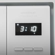 Grandheat 2300 Built-In White. Microondas encastrable digital de 23 Litros, 800 W, Integrable, Grill, 5 Niveles, 8 Funciones preconfiguradas, Temporizador, Diseño en Blanco