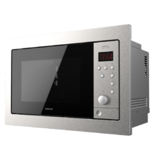 Micro-ondes numérique encastrable GrandHeat 2500 Built-In SteelBlack. 900 W de puissance, encastrable, 25 litres, gril, Quick start, 8 fonctions préconfigurées, minuterie