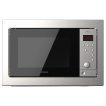 Microonde a incasso GrandHeat 2500 Built-In SteelBlack. Potenza 900 W, a incasso, 25 litri, grill, QuickStart, 8 funzioni preimpostate, timer