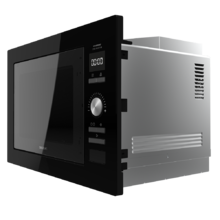 GrandHeat 2590 Built-In Black. Microondas encastrable Digital de 900 W, Integrable, 25 Litros, Táctil, Grill 1000 W, 8 Funciones preconfiguradas, Temporizador