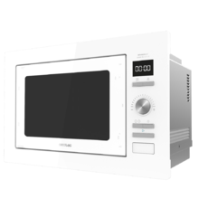 GrandHeat 2590 Built-In White. Microondas encastrable Digital con Potencia 900 W, Integrable, 25 litros, Grill 1000 W, 8 Funciones preconfiguradas, Temporizador