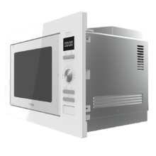 GrandHeat 2590 Built-In White. Microondas encastrable Digital con Potencia 900 W, Integrable, 25 litros, Grill 1000 W, 8 Funciones preconfiguradas, Temporizador