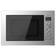 GrandHeat 2590 Built-in SteelBlack Microondas encastrable digital de 25  litros Cecotec