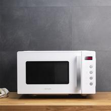 Micro-ondes sans plateau GrandHeat 2000 Flatbed White. 20 litres de capacité, 700 W de puissance, minuterie jusqu'à 60 min, revêtement intérieur en céramique