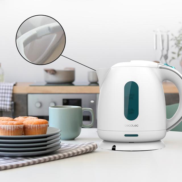 Thermosense 140 White Jarro elétrico de 1 L de capacidade, isento de BPA e com 2200 W.