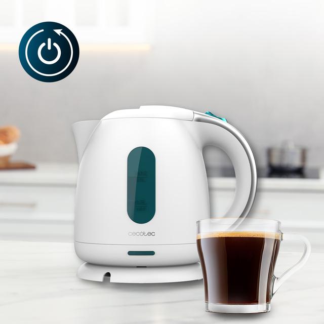 Thermosense 140 White Jarro elétrico de 1 L de capacidade, isento de BPA e com 2200 W.